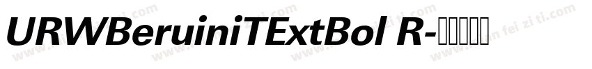 URWBeruiniTExtBol R字体转换